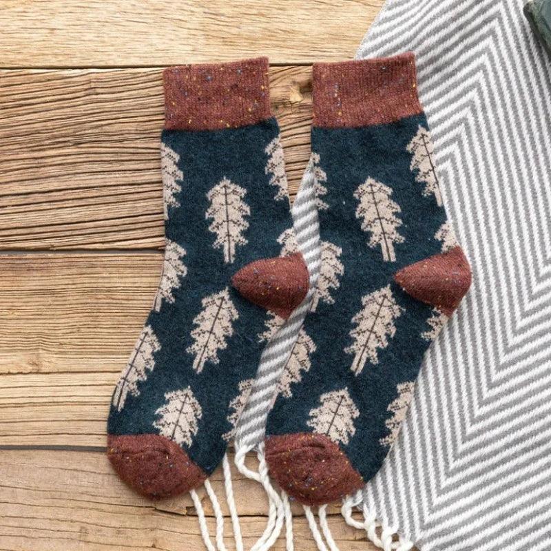 Autumnal Women's Wool Socks ( 1 Pair ) - Scandi Socks