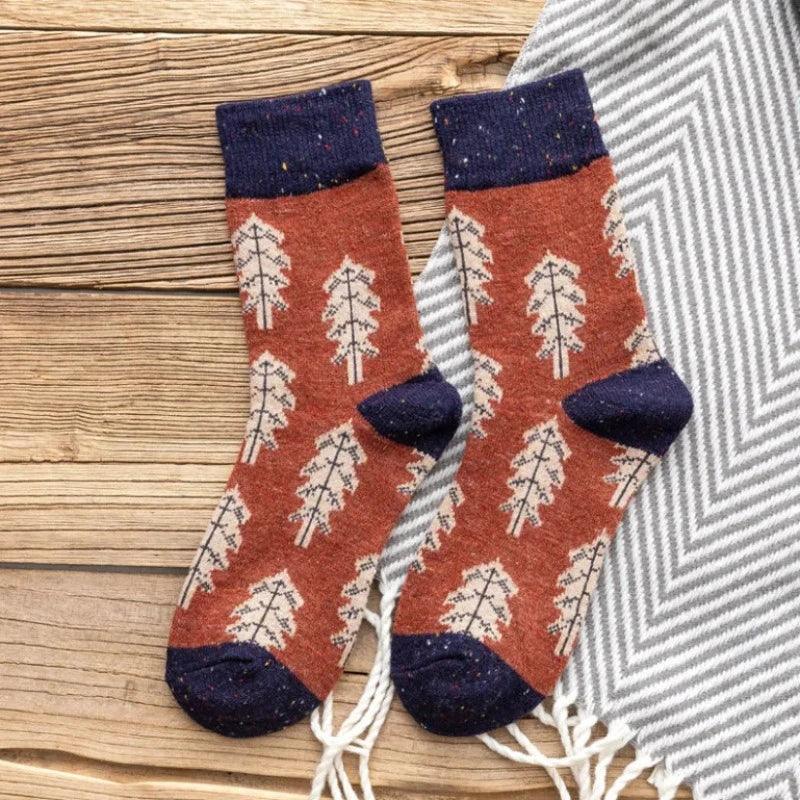 Autumnal Women's Wool Socks ( 1 Pair ) - Scandi Socks