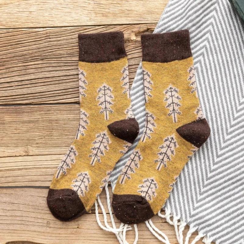 Autumnal Women's Wool Socks ( 1 Pair ) - Scandi Socks